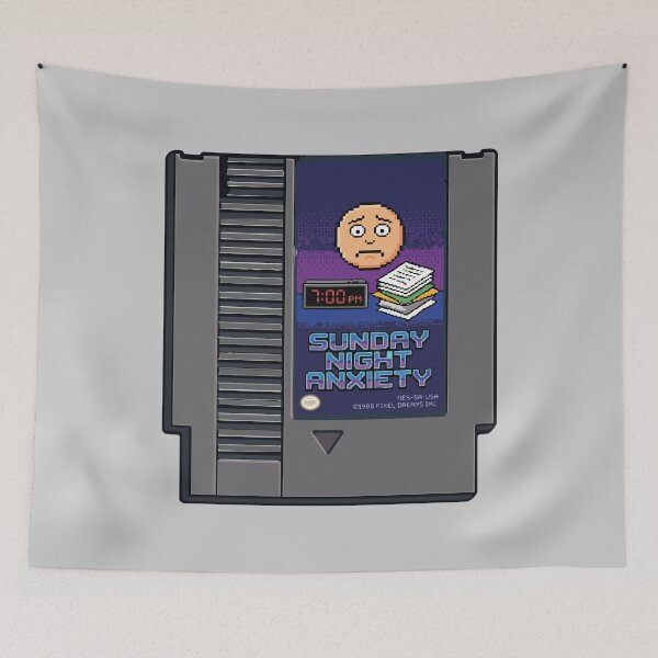Item preview, Sunday Night Anxiety Video Game designed and sold by tigrootiger.