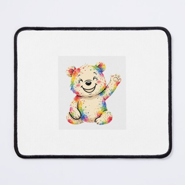 Item preview, Painted teddy bear with an explosion of colours designed and sold by carlsmart1.