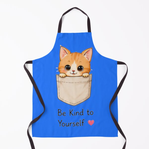 Item preview, Be Kind to Yourself Cute Pocket Kitten Kawaii designed and sold by DailyDoodlesBySumbul.