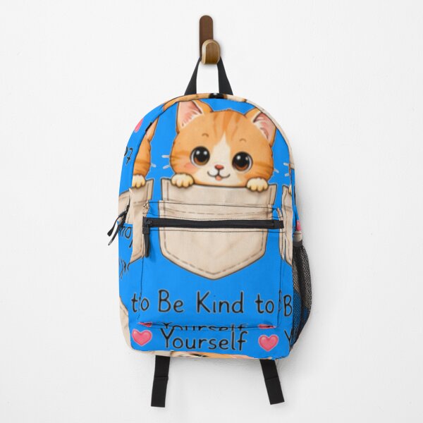 Item preview, Be Kind to Yourself Cute Pocket Kitten Kawaii designed and sold by DailyDoodlesBySumbul.