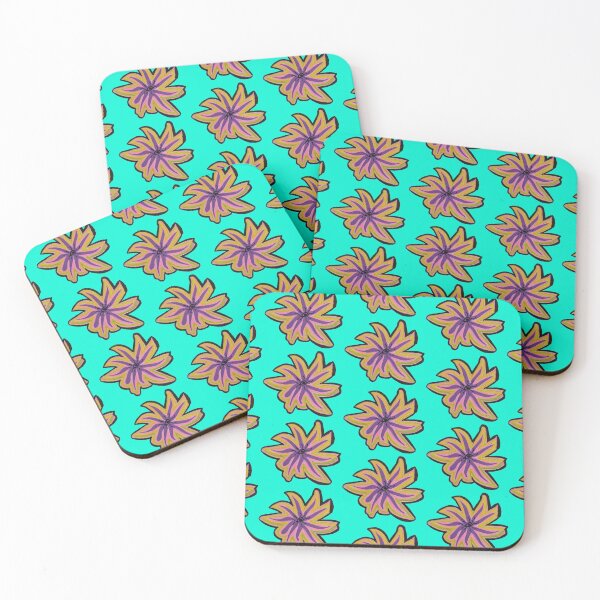Item preview,  Groovy 70s Starburst Floral - Ocean Hibiscus Edition designed and sold by energyoflove333.