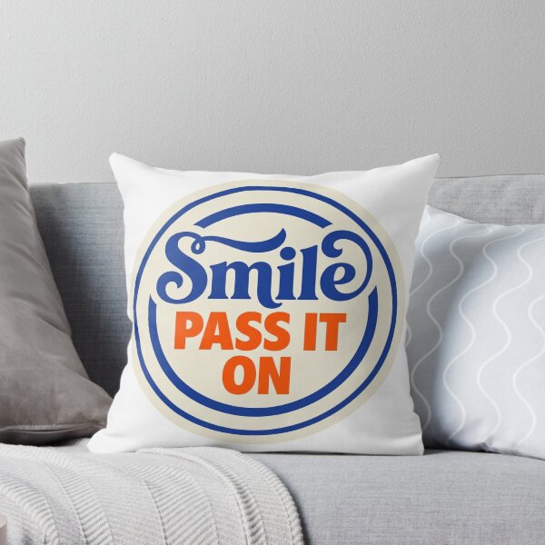 Item preview, Smile Pass It On Sticker Cute Retro Positivity Art Graphic Kindness Movement Present for Optimists designed and sold by raedattia.