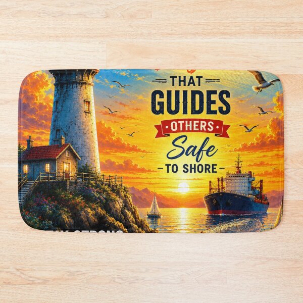 Item preview, Inspirational lighthouse coastal artwork designed and sold by urbanshop7.