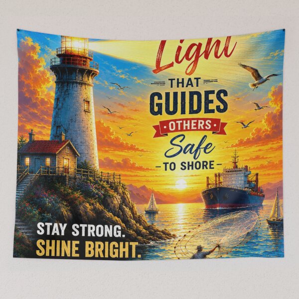 Item preview, Inspirational lighthouse coastal artwork designed and sold by urbanshop7.