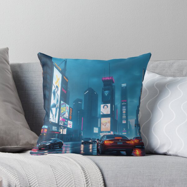 Item preview, Neon City Nights Cyberpunk Poster designed and sold by TajSprinklz.