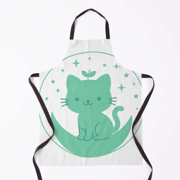 Item preview, Cat with Heart on Mint Moon for Valentine's Day and Love Gift designed and sold by FantasyPearl.