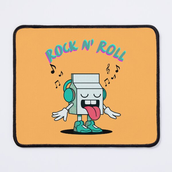 Item preview, Rock N Roll Milk Carton | Retro Headphones Cartoon designed and sold by creativerooney.