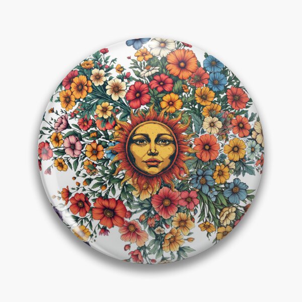 Item preview, Sun in the middle of flowers designed and sold by Navy67.