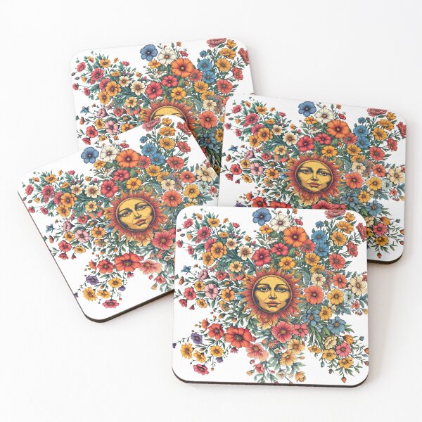 Item preview, Sun in the middle of flowers designed and sold by Navy67.