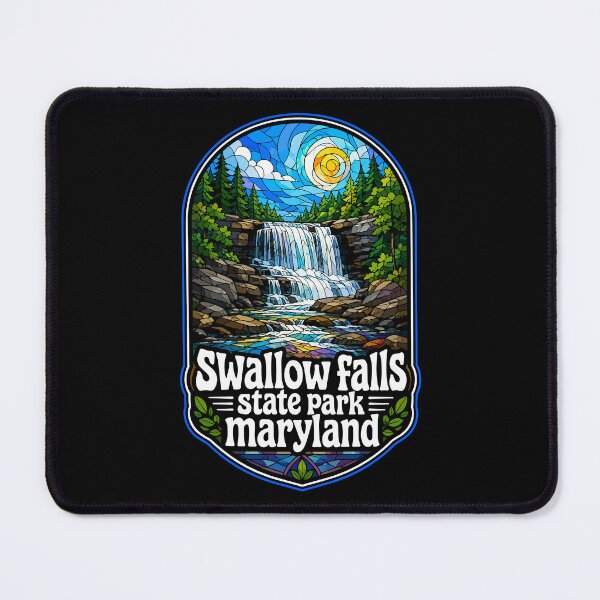 Item preview, Swallow Falls State Park Stained Glass Maryland designed and sold by TomFrontierArt.