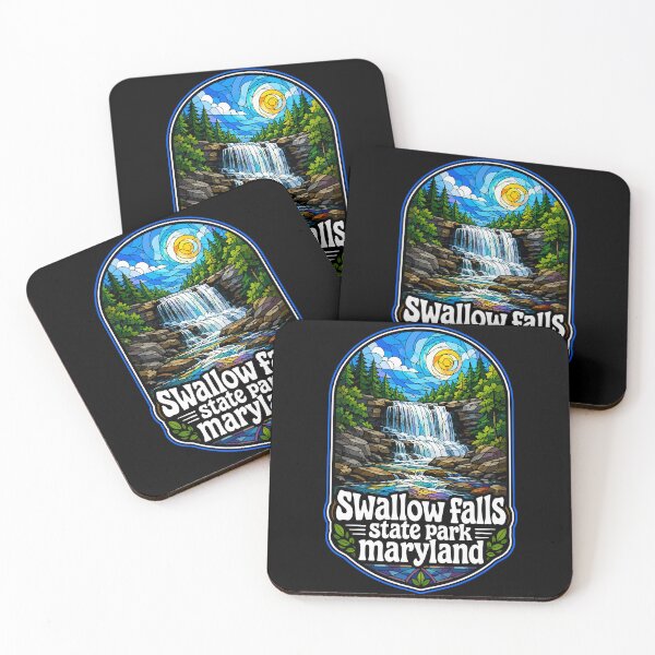 Item preview, Swallow Falls State Park Stained Glass Maryland designed and sold by TomFrontierArt.