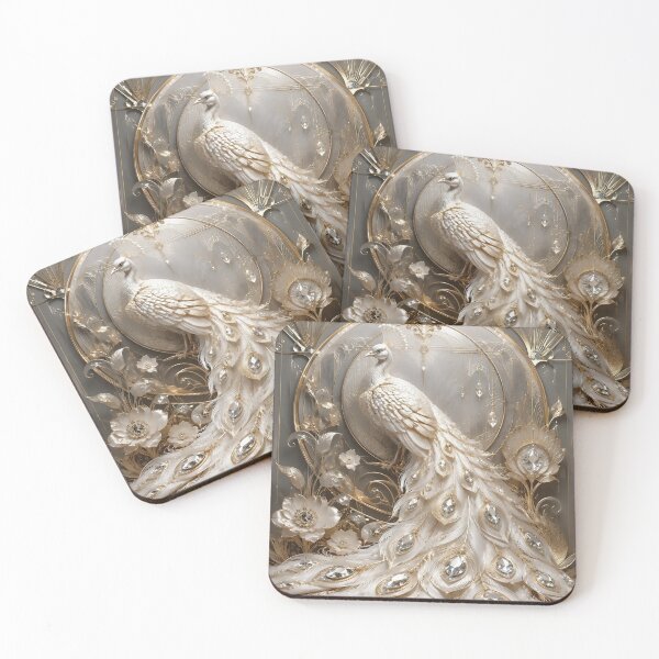 Item preview, Luxury​ Ivory Jewels Peacock​ Nouveau​ designed and sold by Adisak-designs.