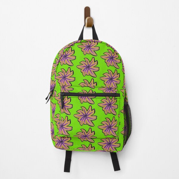 Item preview, Groovy 70s Starburst Floral - Neon Lime Edition designed and sold by energyoflove333.