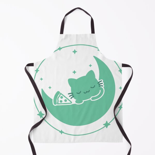 Item preview, Cat with Pizza on Mint Moon designed and sold by FantasyPearl.