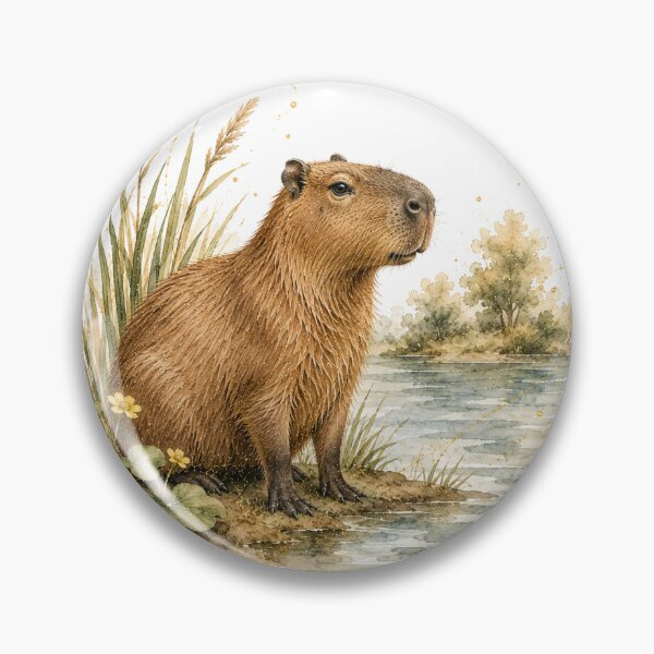 Item preview, Argentine Capybara – Serenity of the Wetlands designed and sold by Esencia Argentina.