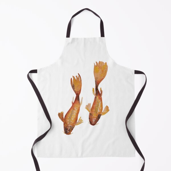 Item preview, Twin Golden Koi Fish Watercolor designed and sold by Midnight Madness Arts.