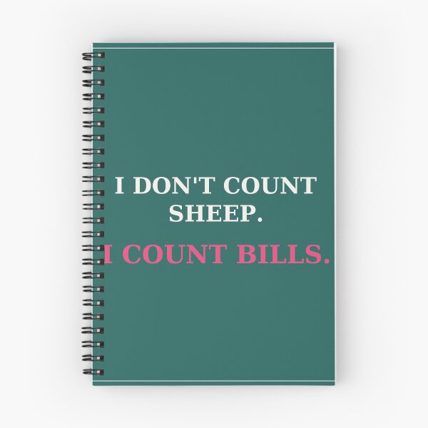 Item preview, I don't count sheep I count bills - Money quote designed and sold by VYNCERA.
