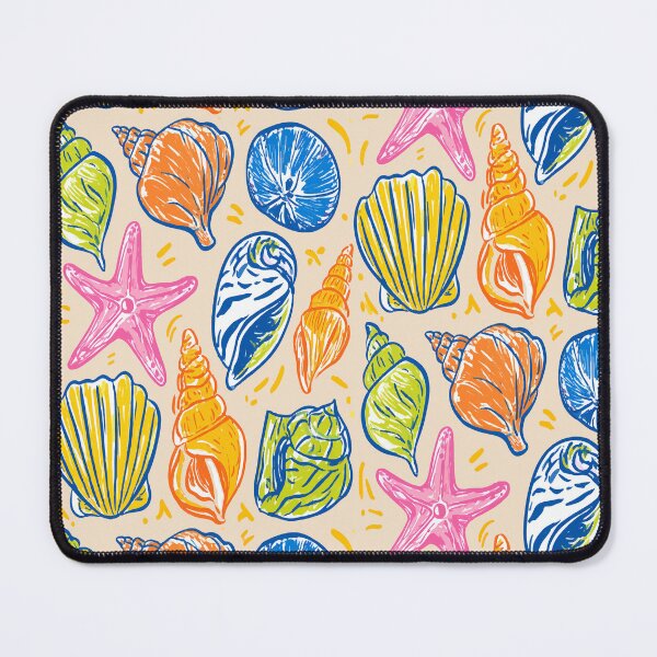 Item preview, Colorful Beach Seashells Print Pattern designed and sold by RichardRags.