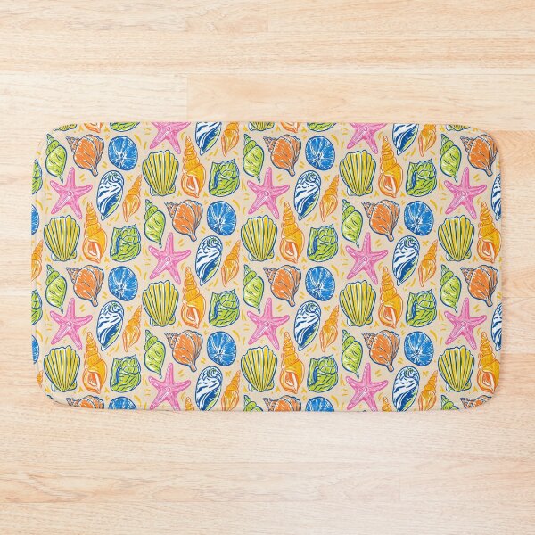 Item preview, Colorful Beach Seashells Print Pattern designed and sold by RichardRags.