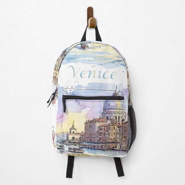 Item preview, Venice Italy Grand Canal Santa Maria della Salute Watercolor Art designed and sold by NareArt.
