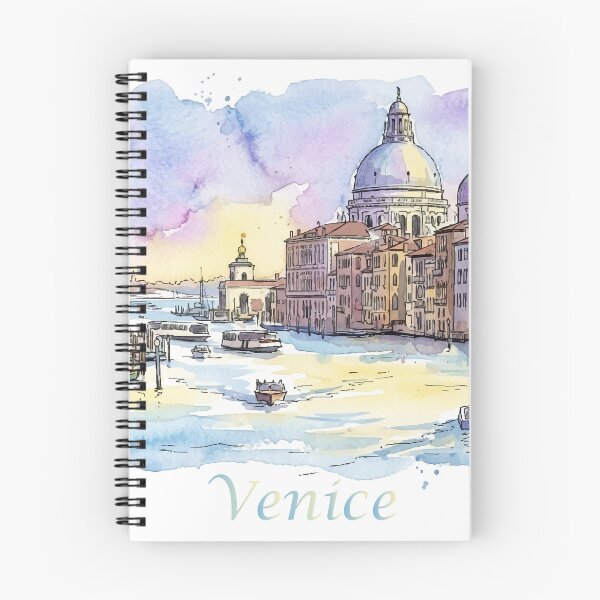 Item preview, Venice Italy Grand Canal Santa Maria della Salute Watercolor Art designed and sold by NareArt.