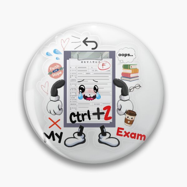 Item preview, Ctrl Z My Exam | Funny Fail Sticker designed and sold by BLOOMVELLE.