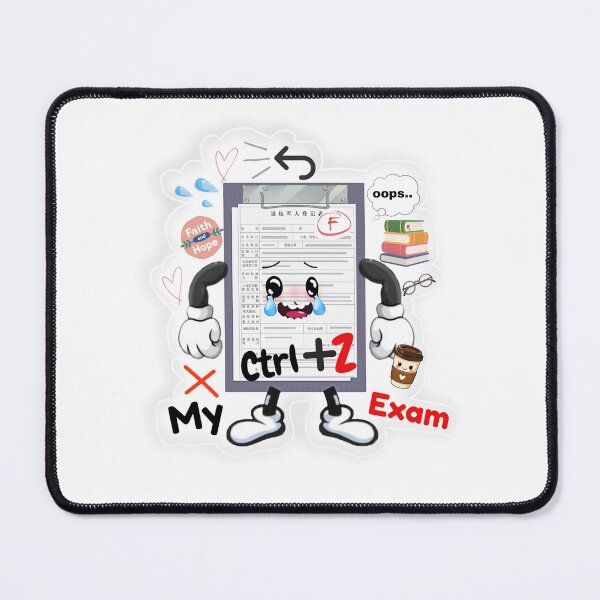 Item preview, Ctrl Z My Exam | Funny Fail Sticker designed and sold by BLOOMVELLE.