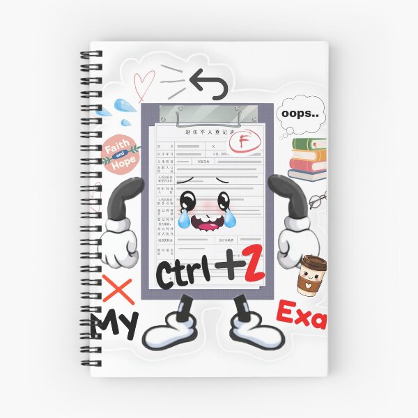 Item preview, Ctrl Z My Exam | Funny Fail Sticker designed and sold by BLOOMVELLE.