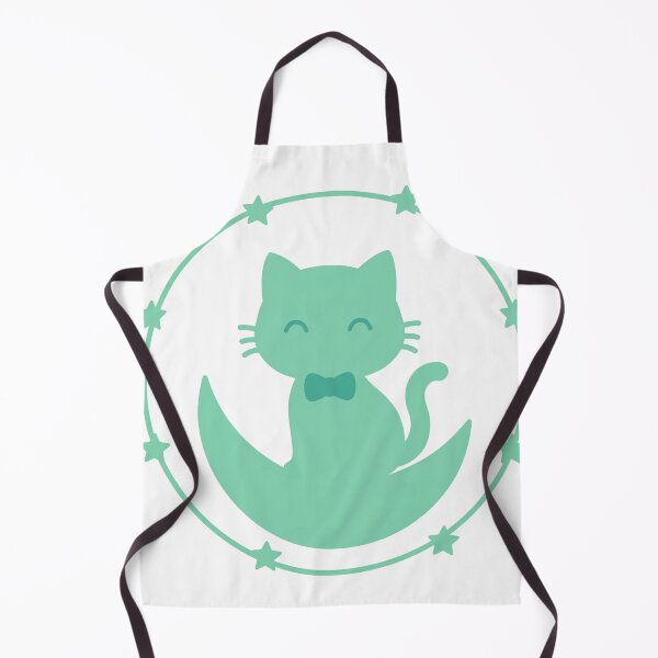 Item preview, Elegant Cat with Bow Tie in Mint Moon designed and sold by FantasyPearl.