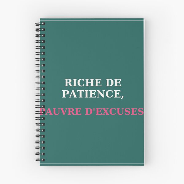 Item preview, Rich in patience, poor in excuses - Discipline quote designed and sold by VYNCERA.