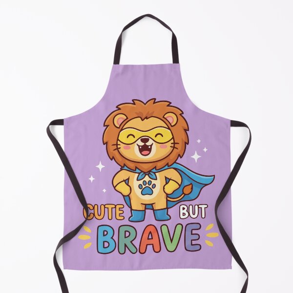 Item preview, Cute But Brave Superhero Lion Roar Positive Quote designed and sold by Amir Faysal.