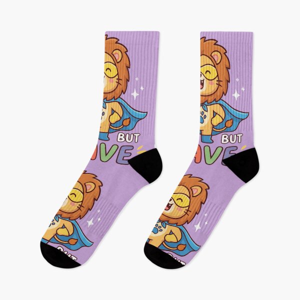 Item preview, Cute But Brave Superhero Lion Roar Positive Quote designed and sold by Amir Faysal.