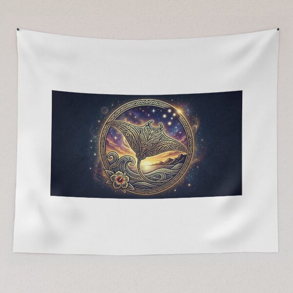Item preview, Polynesian Manta Ray Mystical Celestial Portal designed and sold by Hawaii26.