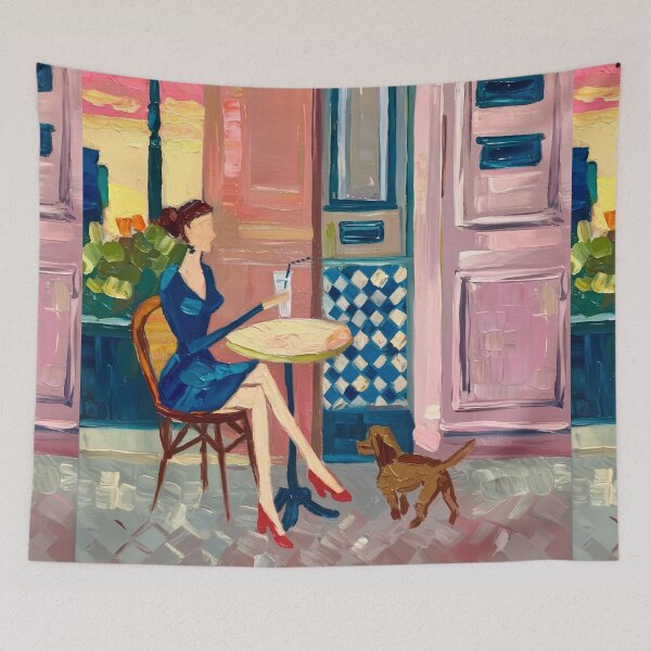 Item preview, Late Summer August Aesthetic French Poster designed and sold by CARRAANN.