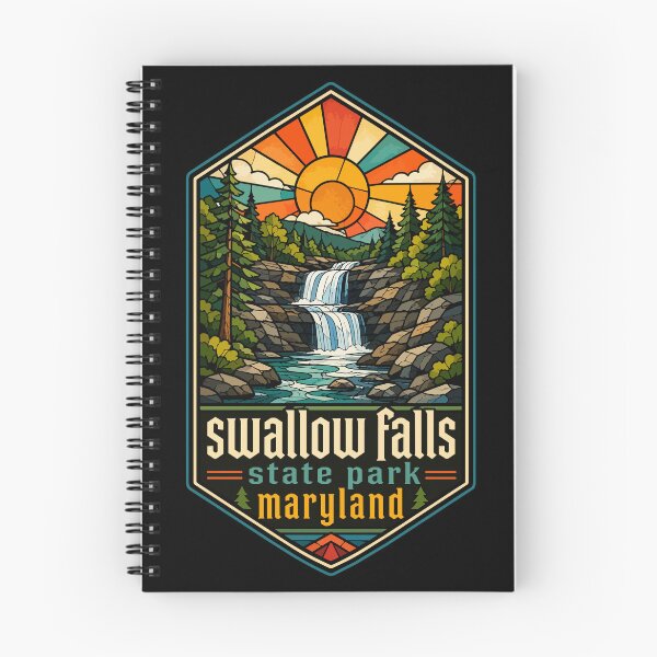 Item preview, Swallow Falls State Park Stained Glass Maryland Travel designed and sold by TomFrontierArt.