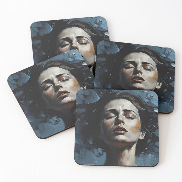 Item preview, Silent Reverie | Expressive Portrait Painting designed and sold by Rikas-art.