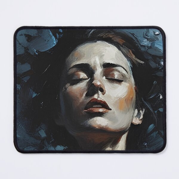 Item preview, Silent Reverie | Expressive Portrait Painting designed and sold by Rikas-art.