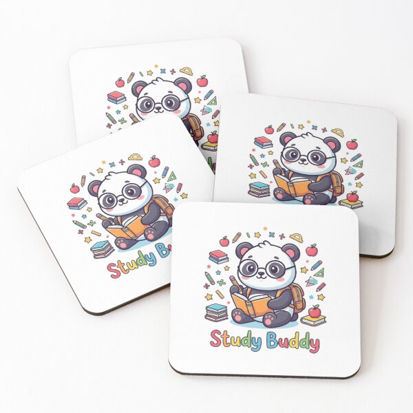 Item preview, Study Buddy Cute Panda Sticker designed and sold by lailakhalaf.
