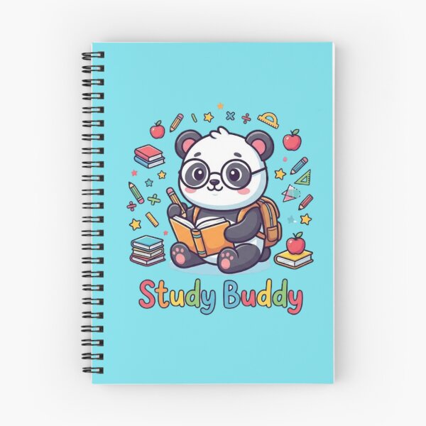 Item preview, Study Buddy Cute Panda Sticker designed and sold by lailakhalaf.
