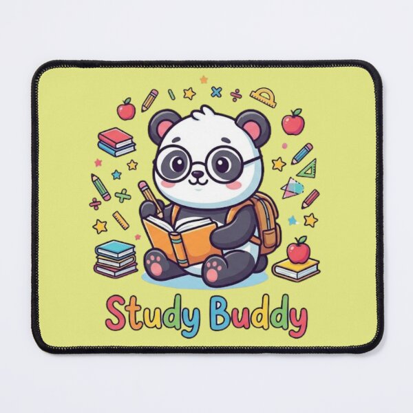 Item preview, Study Buddy Cute Panda Sticker designed and sold by lailakhalaf.