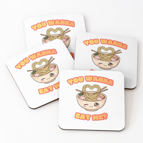 Item preview, You Wanna Eat Me? Funny Kawaii Ramen Bowl - Cute Flirty Noodle Lover Gift designed and sold by Neurospicy Trolls.