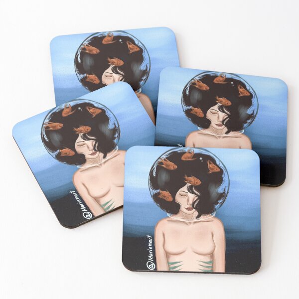 Item preview, Drowning in Thoughts – Dreamy Dark Fantasy Art designed and sold by Maviartig.