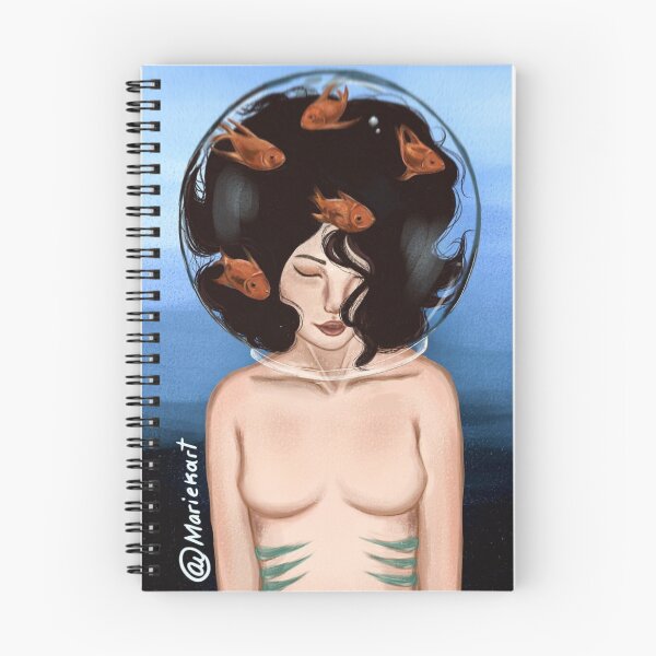 Item preview, Drowning in Thoughts – Dreamy Dark Fantasy Art designed and sold by Maviartig.
