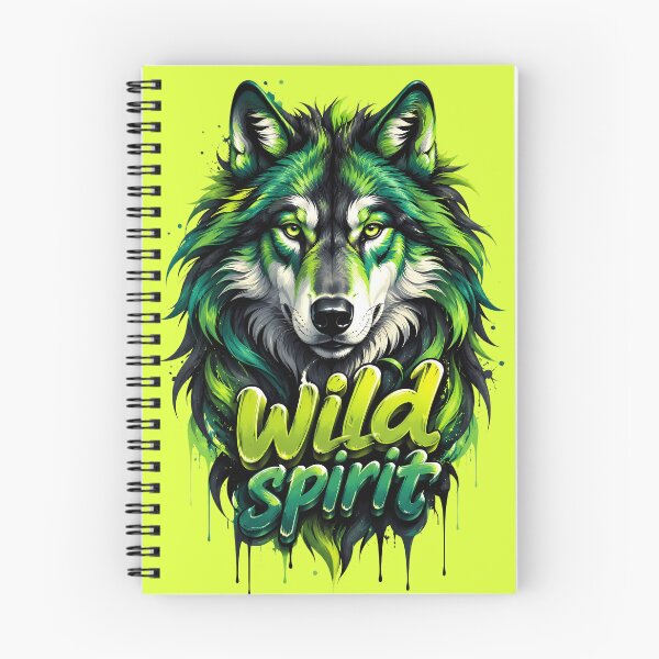 Item preview, Wild Spirit Wolf – Green & Black Wolf Art designed and sold by SamiOmar94.