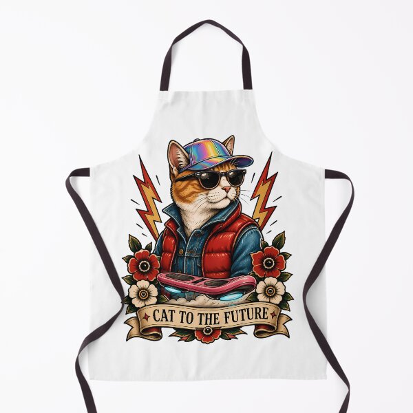 Item preview, Cat To The Future Vintage Tattoo designed and sold by Old's Cool Cat Studio.