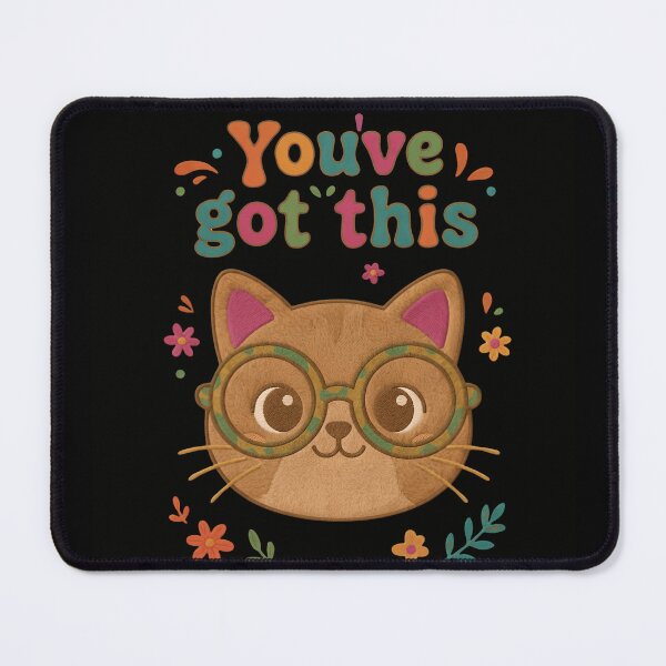 Item preview, Retro Cat You've Got This Quote | Study Motivation Back To School Gift designed and sold by Basma Designs | Retro, Kawaii Shirts & Stickers.