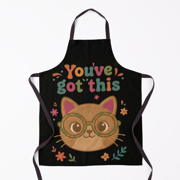 Item preview, Retro Cat You've Got This Quote | Study Motivation Back To School Gift designed and sold by Basma Designs | Retro, Kawaii Shirts & Stickers.