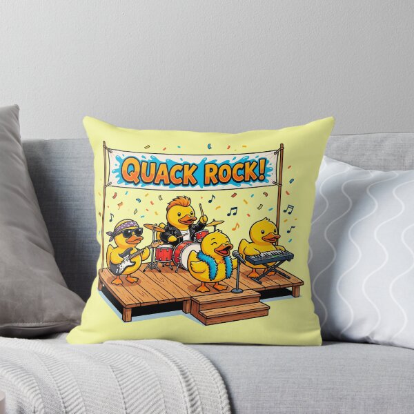Item preview, Quack Rock Band Rubber Ducks On Stage designed and sold by ThreadRiotTees.