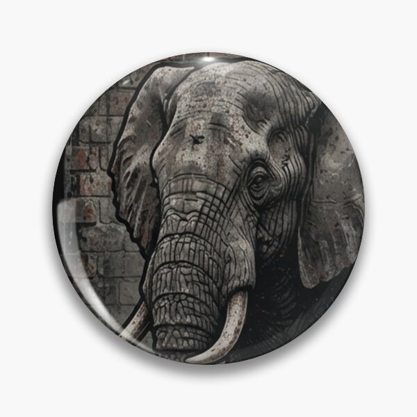 Item preview, Builder Built Like Stone Elephant Industrial  Print designed and sold by Estics1.