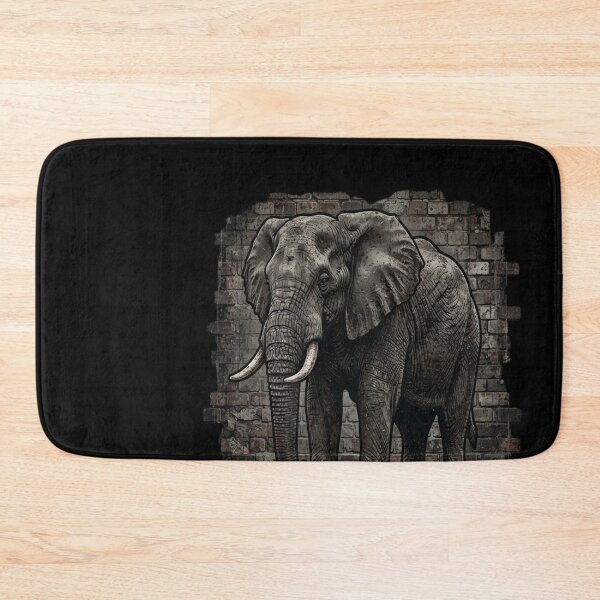 Item preview, Builder Built Like Stone Elephant Industrial  Print designed and sold by Estics1.